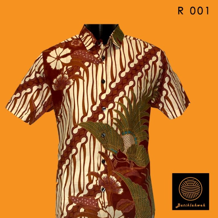 Contoh desain baju batik pria