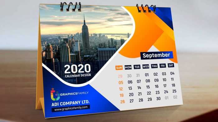 Contoh desain kalender keren