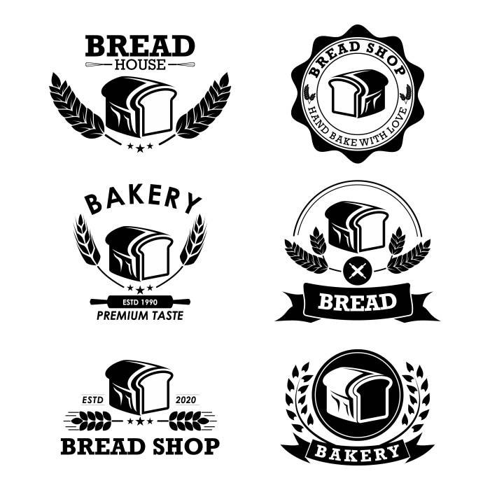 Contoh desain logo roti