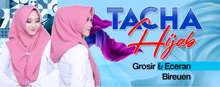 Contoh desain banner hijab