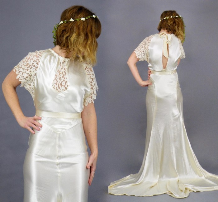 30s style wedding dress