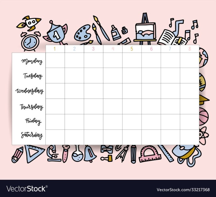 Schedule class template excel weekly templates student time planner simple vertex42 spreadsheet daily classes easy